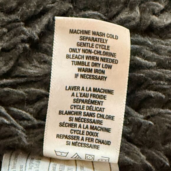 Vtg Y2K Abercrombie Fitch Adirondack Jacket Size S Brown Faux Fur Lined - Picture 12 of 14